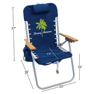 blue marlin deluxe backpack beach chair