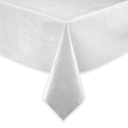 Salt Vinyl Table Pad In White Bed, 60 Round Table Pad