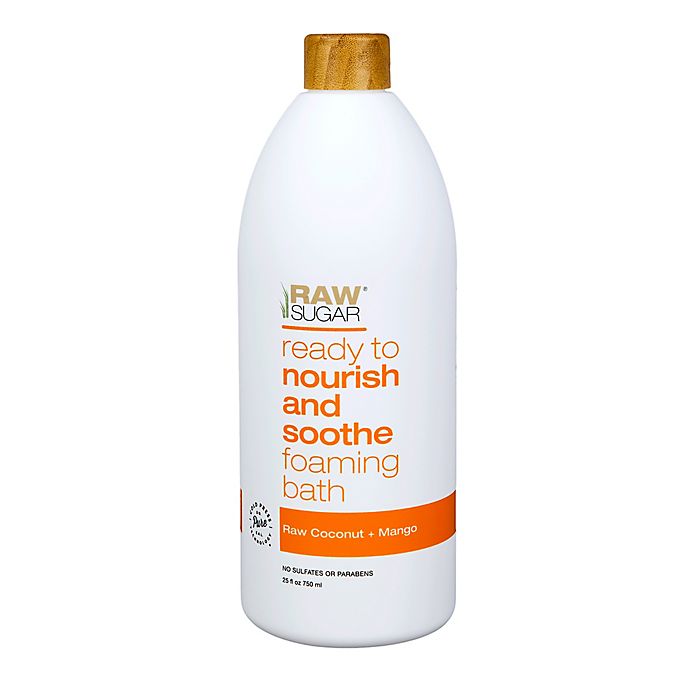 Raw Sugar Ready to Nourish and Soothe Foaming Bath in Raw Coconut and Mango