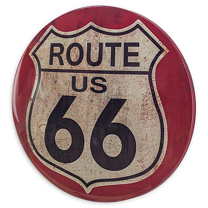 Route 66 metal wall sign 