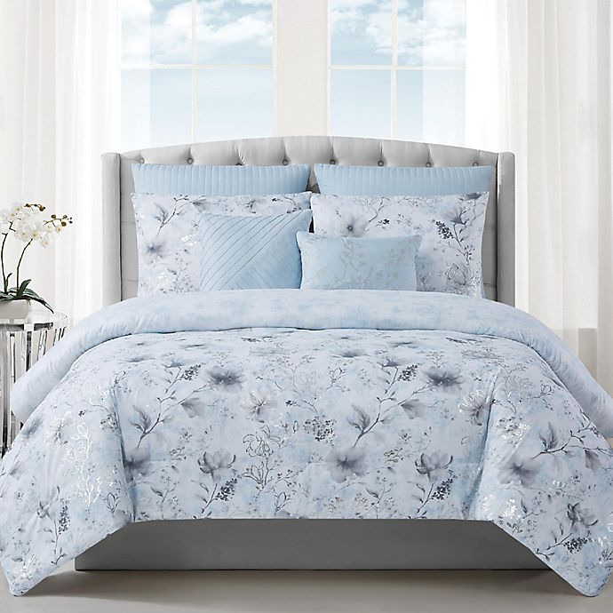Style 212® Ava 7-Piece Queen Comforter Set in Light Blue