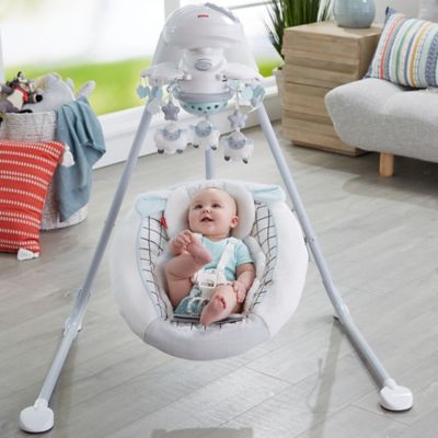 fisher price little lamb cradle n swing