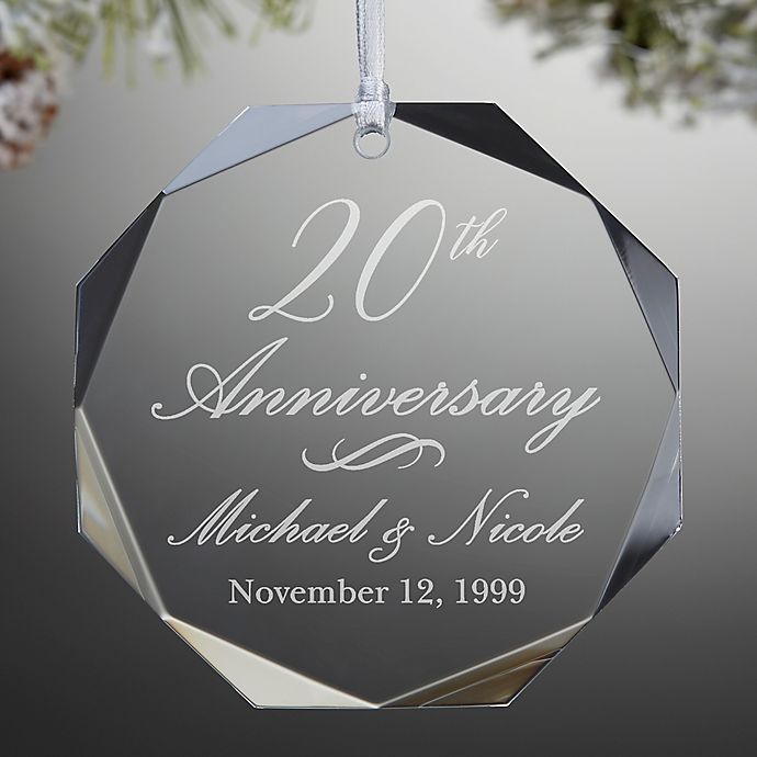 Anniversary Premium Engraved Ornament