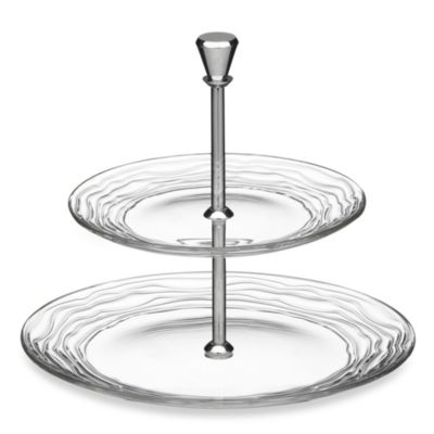 Buy Kathy Ireland Home by Gorham Kahala 2-Tiered Glass Server from  Bed Bath & Beyond