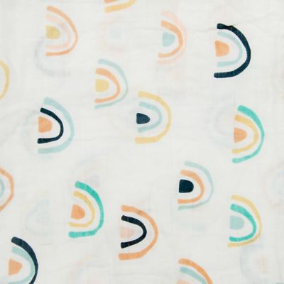 neutral rainbow swaddle