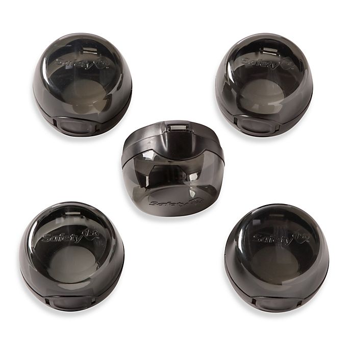 Safety 1st® Easy Install Stove Knob Covers in Black (Set of 5)