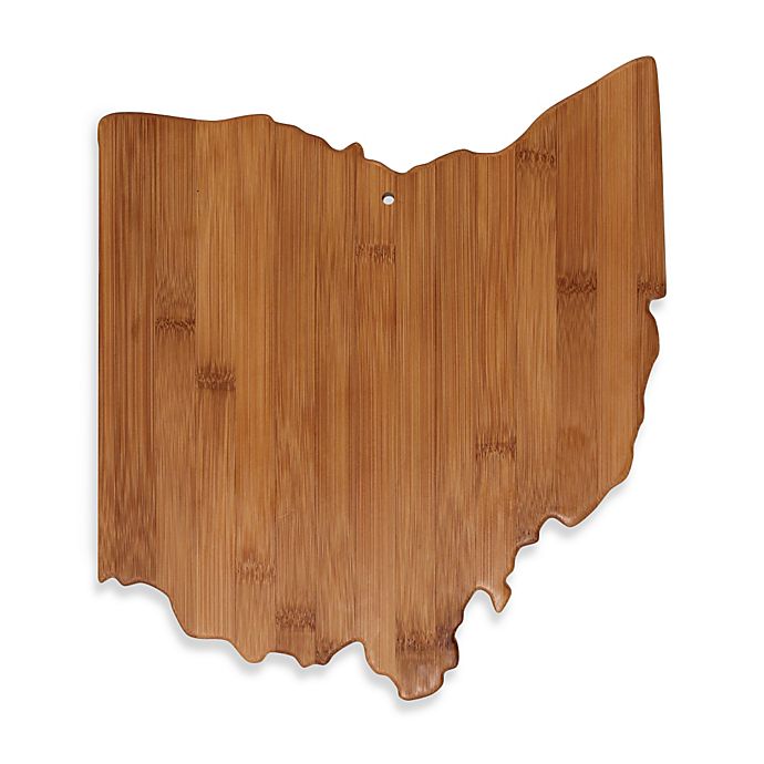 Totally Bamboo Ohio State Shaped Cutting/Serving Board
