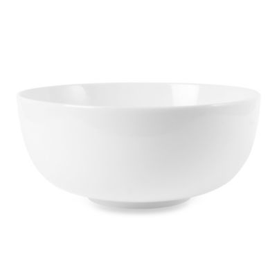 white salad bowl
