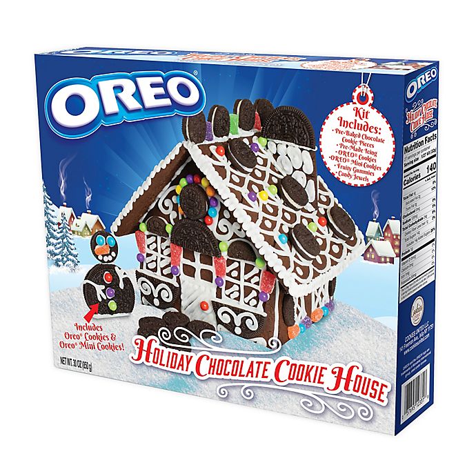 Cookies United 30 oz. OREO Holiday Chocolate Cookie House