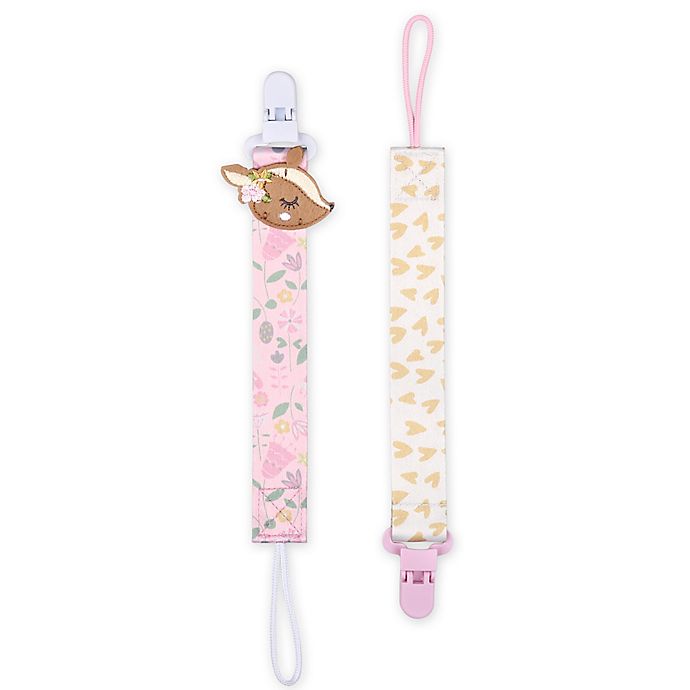 Pacifier Clip 3-Pack Binky Holder for Babies Universal Soothie Strap/Leash 