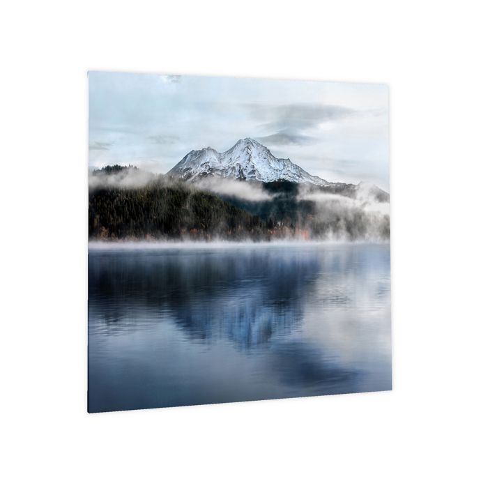 Mountain Lake 40-Inch x 60-Inch Photographic Tempered Glass Wall Art ...