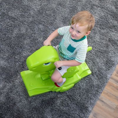 green dinosaur rocker