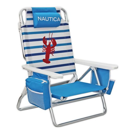 Nautica 5 Position Lobster Beach Chair In Blue Bed Bath Beyond