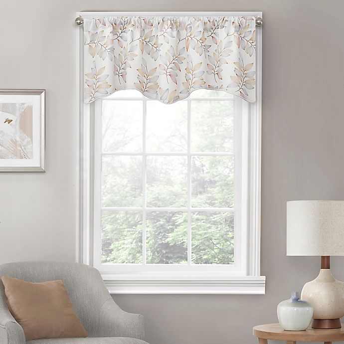 Eden Embroidered Scalloped Lined Window Valance