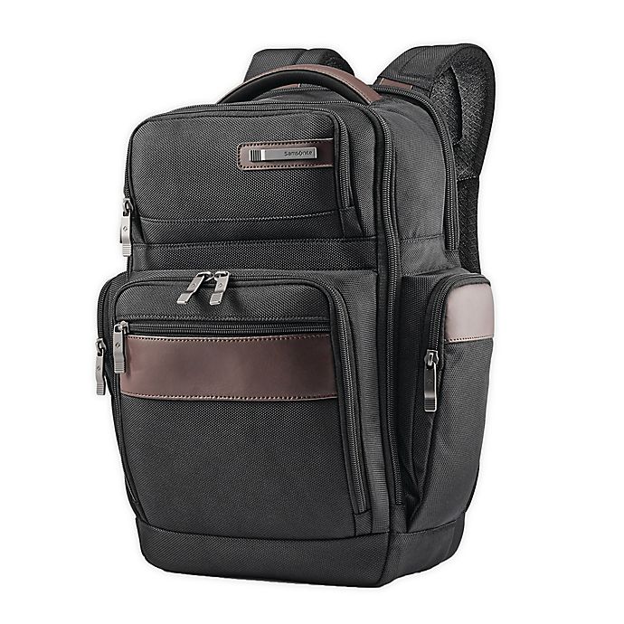 Samsonite® Kombi 4 Square Backpack in Black/Brown