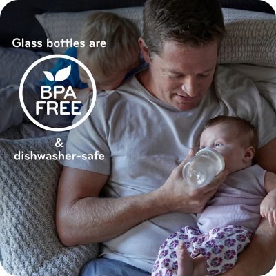 nuk simply natural glass bottle