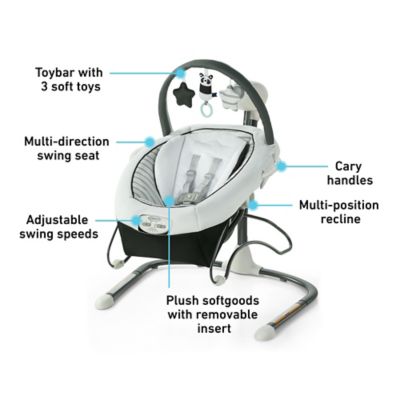 graco duet sway lx swing with portable bouncer