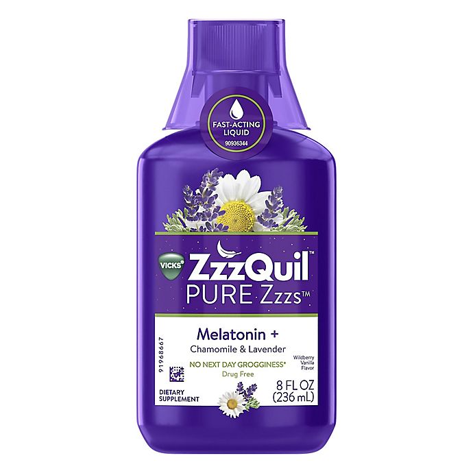 Vicks® ZzzQuil™ PURE Zzzs™ 8 fl. oz. Melatonin, Chamomile and Lavender Sleep-Aid