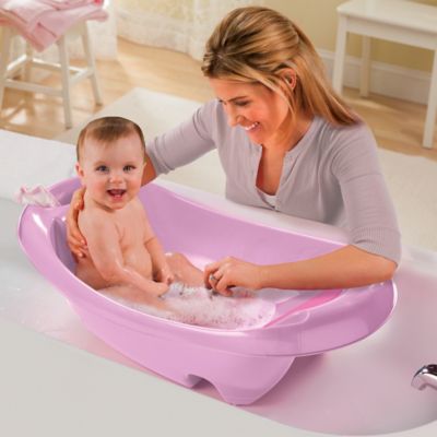 pink bathtub for baby