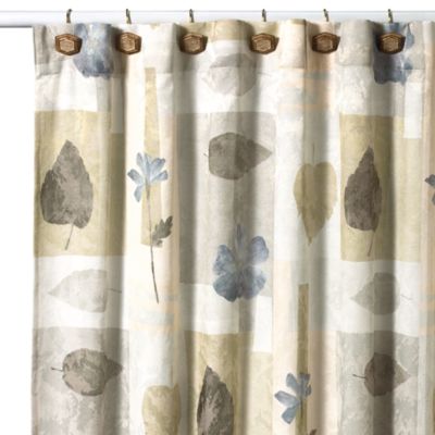 Croscill® Spa Leaf 70Inch x 75Inch Fabric Shower Curtain  Bed Bath  Beyond
