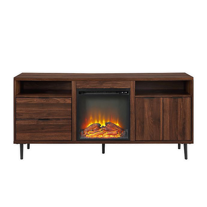 Forest Gate™ Modern 60-Inch Storage Fireplace TV Stand Console