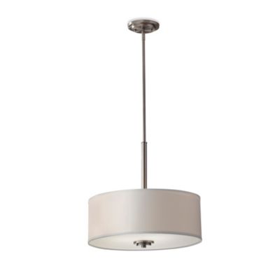 Buy Feiss® Kincaid 3-Light Brushed Steel Pendant Lamp from Bed Bath ...