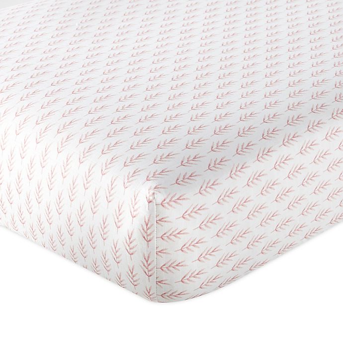 Levtex Baby® Adeline Leaf Fitted Crib Sheet in Blush