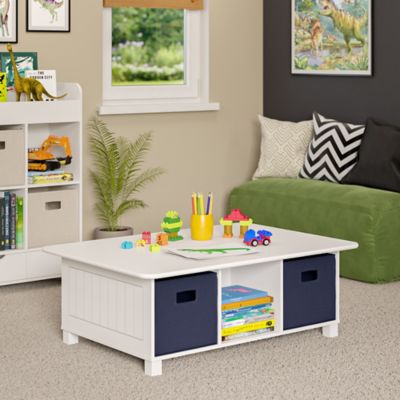 white kids activity table