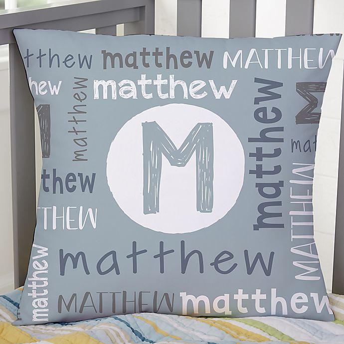 Youthful Name For Him Personalized 18-Inch Square Throw Pillow