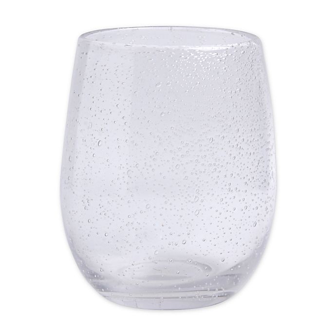 Bee & Willow™ Milbrook Bubble Stemless Wine Glass in Clear