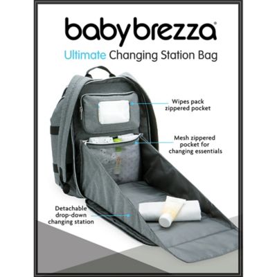 baby brezza ultimate changing station diaper bag backpack