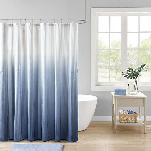 Madison Park Ara Ombre Printed, Coastal Shower Curtains Bed Bath And Beyond