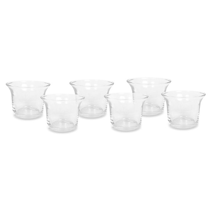 Hosley Candle Company Flared Tealight Candle Holders (Set of 6)