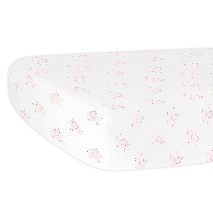 hello spud® Organic Cotton Fitted Crib Sheet in Pink