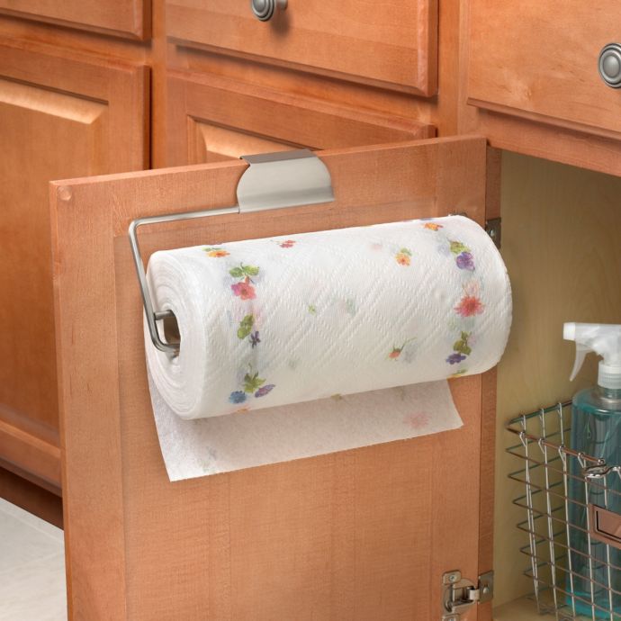 Toilet Paper Towel Holder Kitchen Roll Rack Cabinet Storage Metal Hanger Shelf Q 