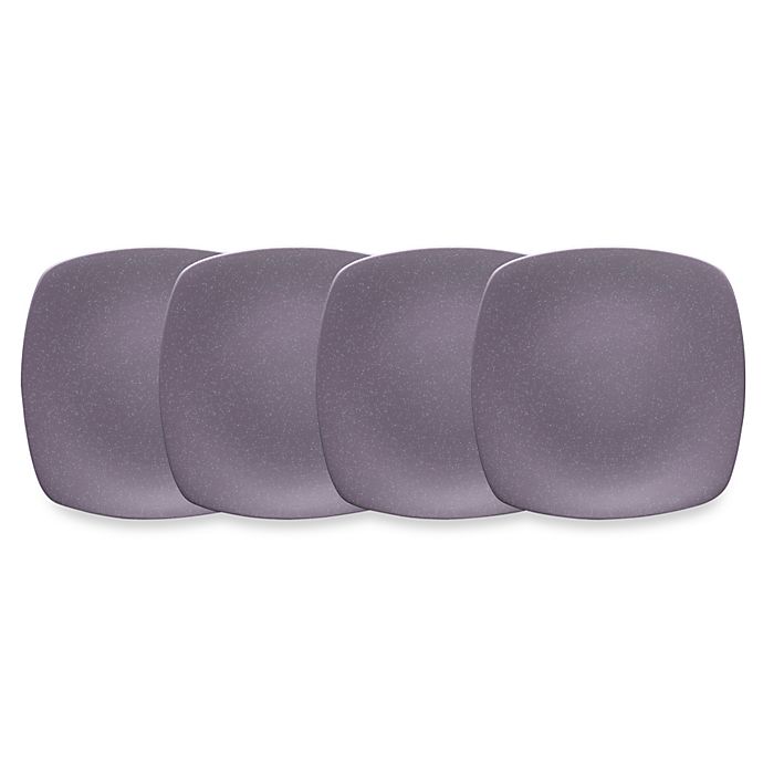Noritake® Colorwave Mini Quad Plates in Plum (Set of 4)