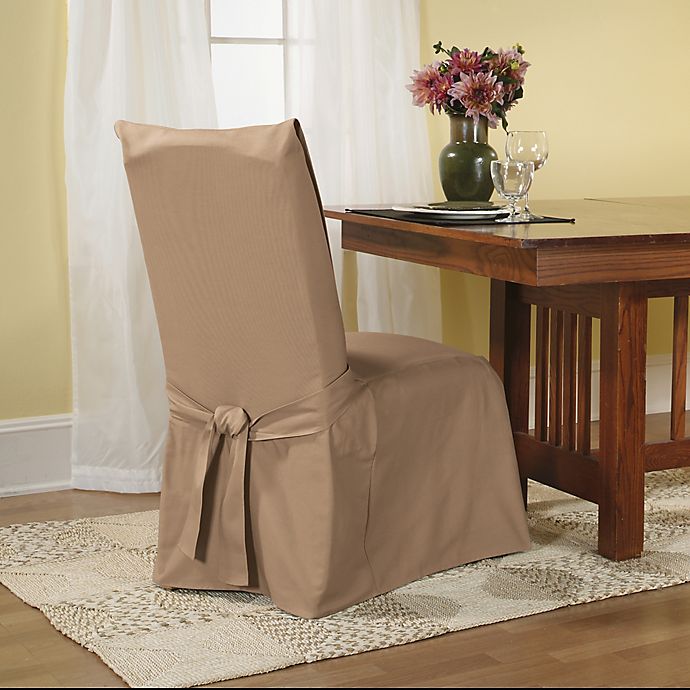 Sure Fit Duck Supreme Cotton Dining Room Chair Slipcover Bed Bath Beyond