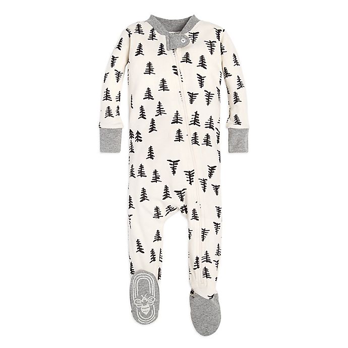 Burt's Bees Baby® Tree Print Footed Pajama in Eggshell