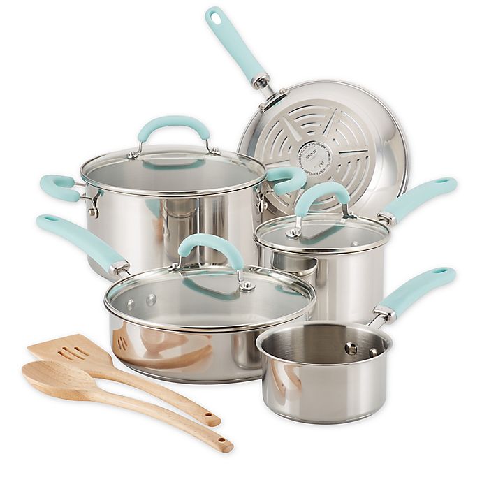 Rachael Ray™ Create Delicious Stainless Steel 10-Piece Cookware Set
