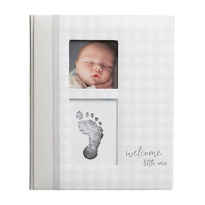 Pearhead® Baby Memory Book and Clean-Touch Ink Pad in Gingham