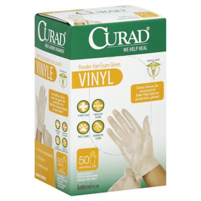 curad plastic gloves