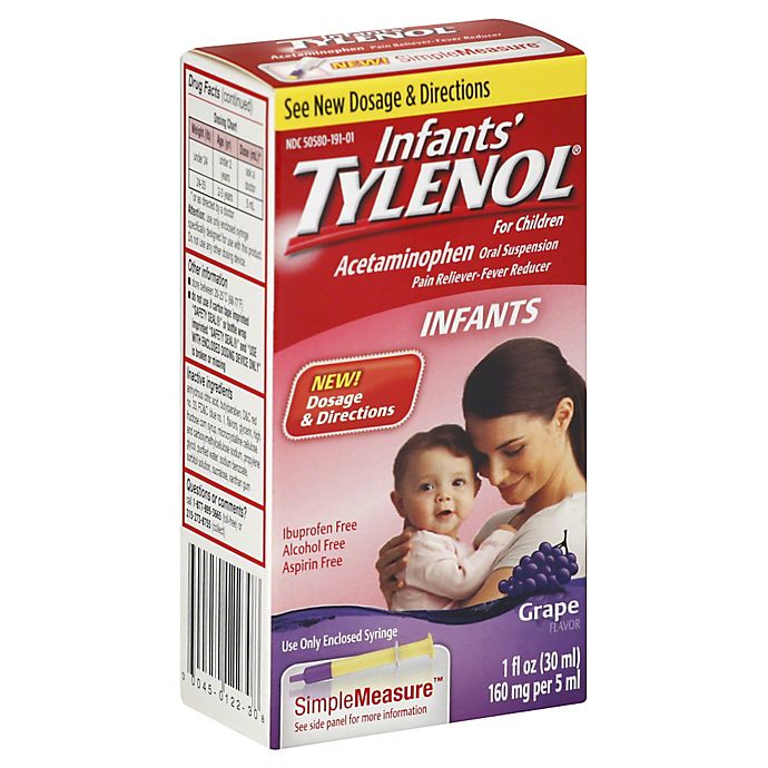 Infants' Tylenol® for Children 1 oz. Acetaminophen Oral Suspension in Grape