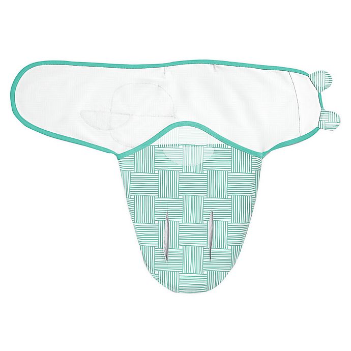 SwaddleMe® Luxe Perfect Temp™ Size 0-3M Organic Cotton Swaddle in Mint