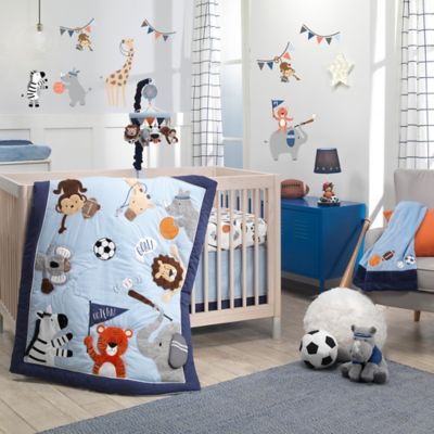 sports themed crib bedding