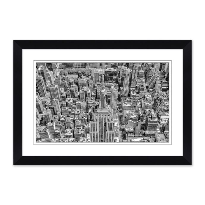 Empire State 40Inch x 28Inch Framed Paper Wall Art Bed Bath & Beyond