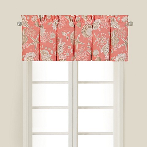 Buy Natural Shells Window Valance in Coral from Bed Bath & Beyond