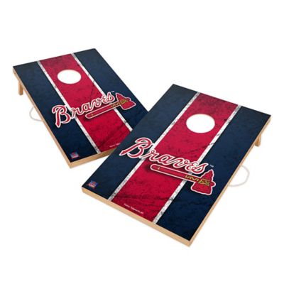 MLB Atlanta Braves Gameday Solid Wood Cornhole Set | Bed Bath & Beyond