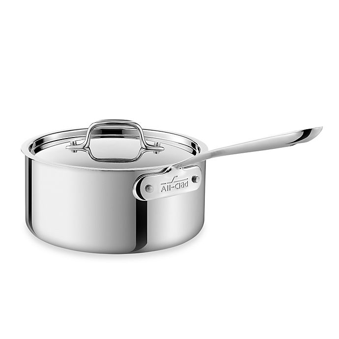 All-Clad D3 Stainless Steel 3 qt. Covered Saucepan