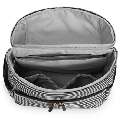 skip hop black and white striped diaper bag