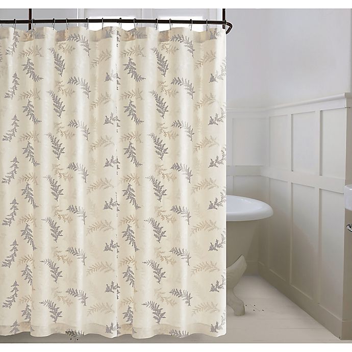 Bee Willow Bedford Shower Curtain, Off White Farmhouse Shower Curtain
